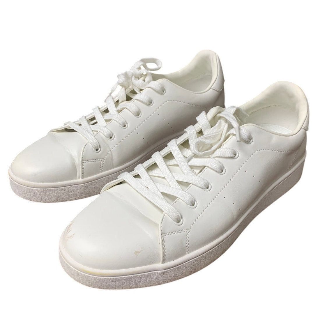 Other Bruno Marc Size 10.5 White Faux Leather Casual Sneakers Size US 10.5 / EU 43-44 - 2 Thumbnail