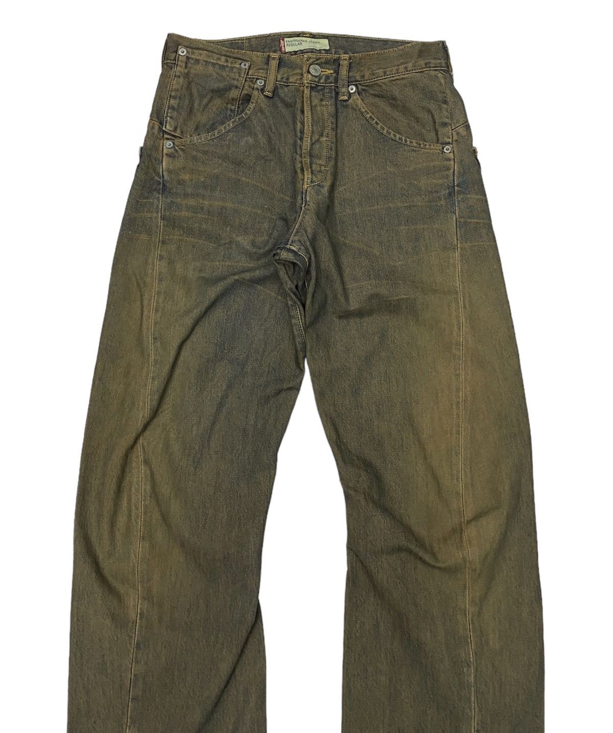 Engineered Garments × Levi's 🔥RUSTY LEVIS ENGINEERED BAGGY DISTRESS DENIM Size US 29 - 3 Thumbnail