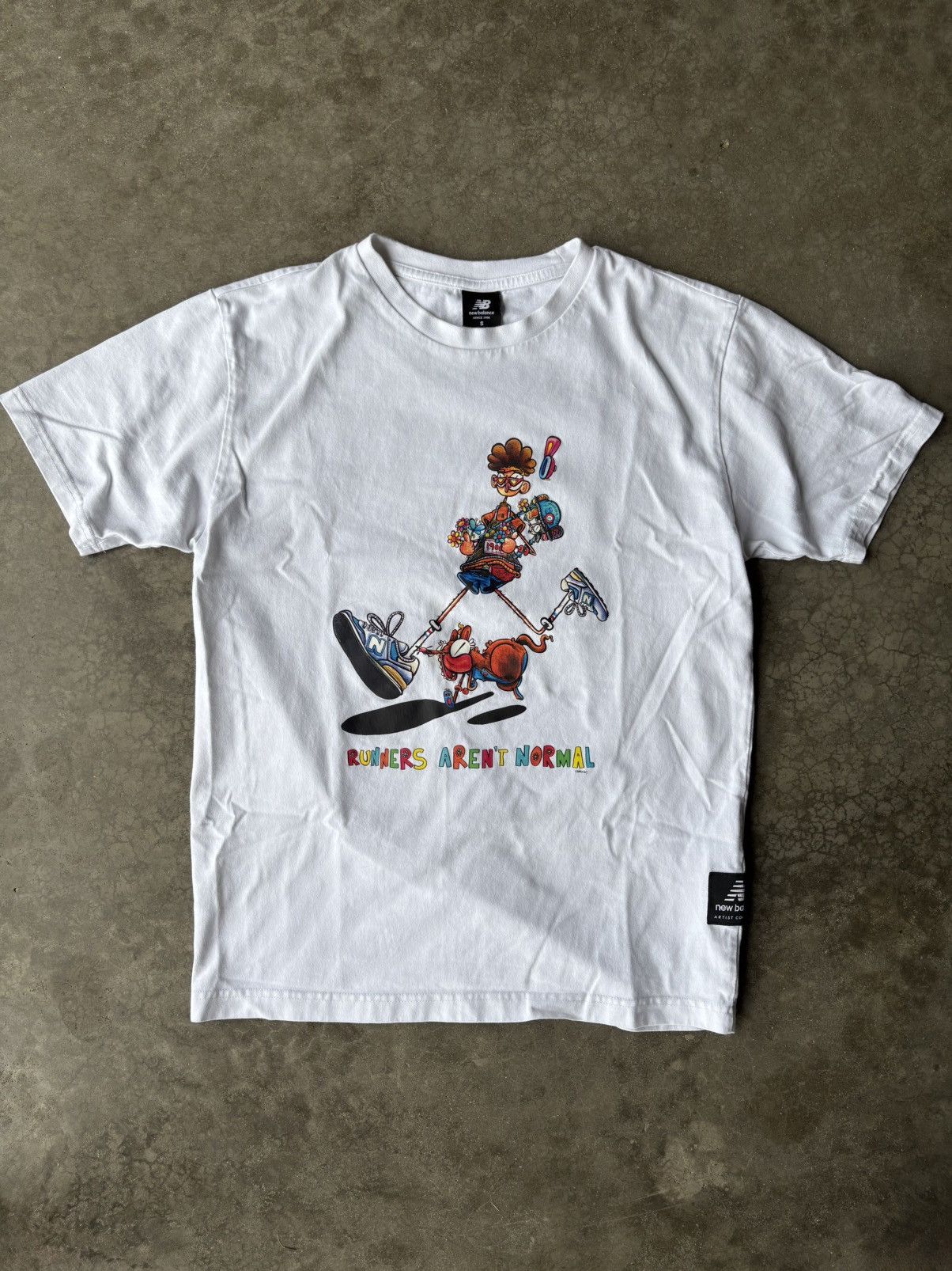 New Balance × Vintage "runners aren’t normal" gawx tee Size US S / EU 44-46 / 1 - 1 Thumbnail