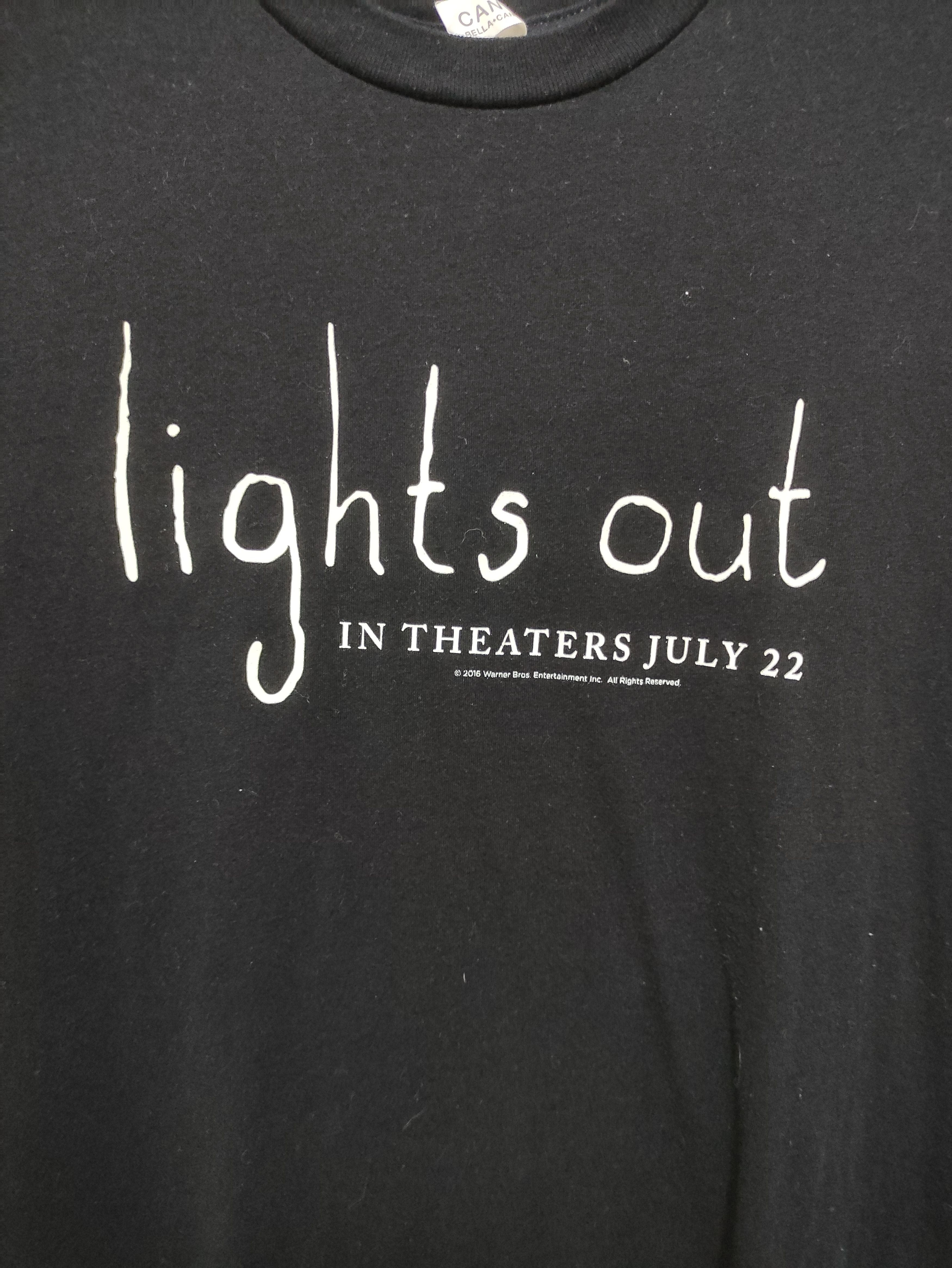 Vintage VINTAGE LIGHTS OUT horror movie promo tee Size US L / EU 52-54 / 3 - 3 Thumbnail