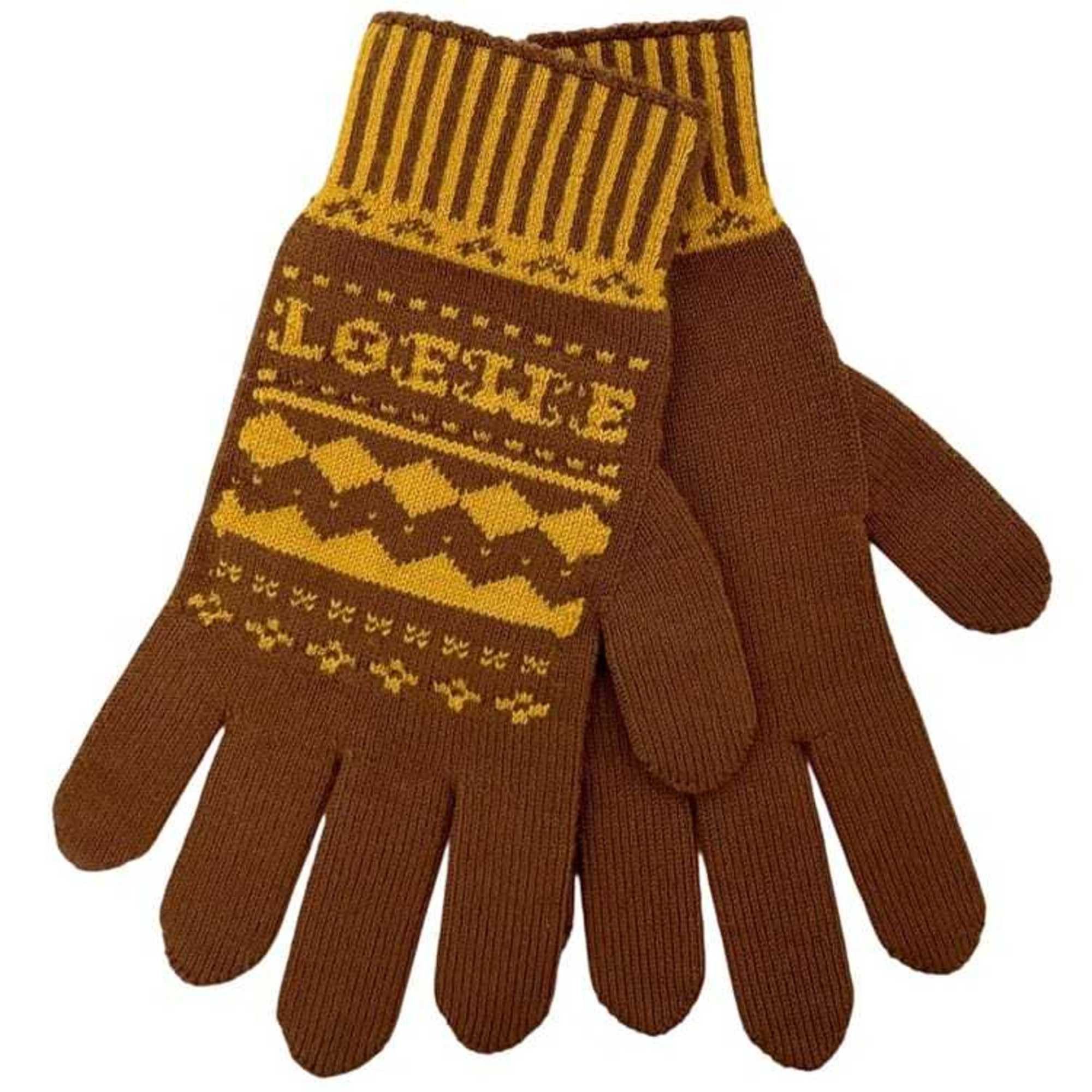 Loewe Loewe Gloves ec-24883 Brown Yellow Suna Fujita F811487X39 S 93% Wool, 7% Nylon, Polyester LOEWE Collaboration Women's Size Small Size ONE SIZE - 1 Thumbnail