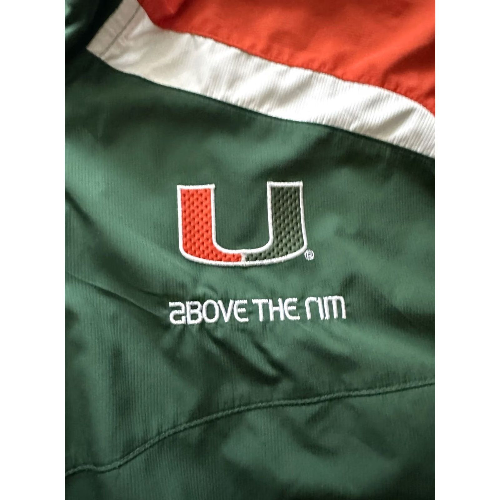 Nike VINTAGE Nike Windbreaker Jacket Mens M Full Zip Green Embroidered Logo Retro College Sports Size US M / EU 48-50 / 2 - 2 Thumbnail
