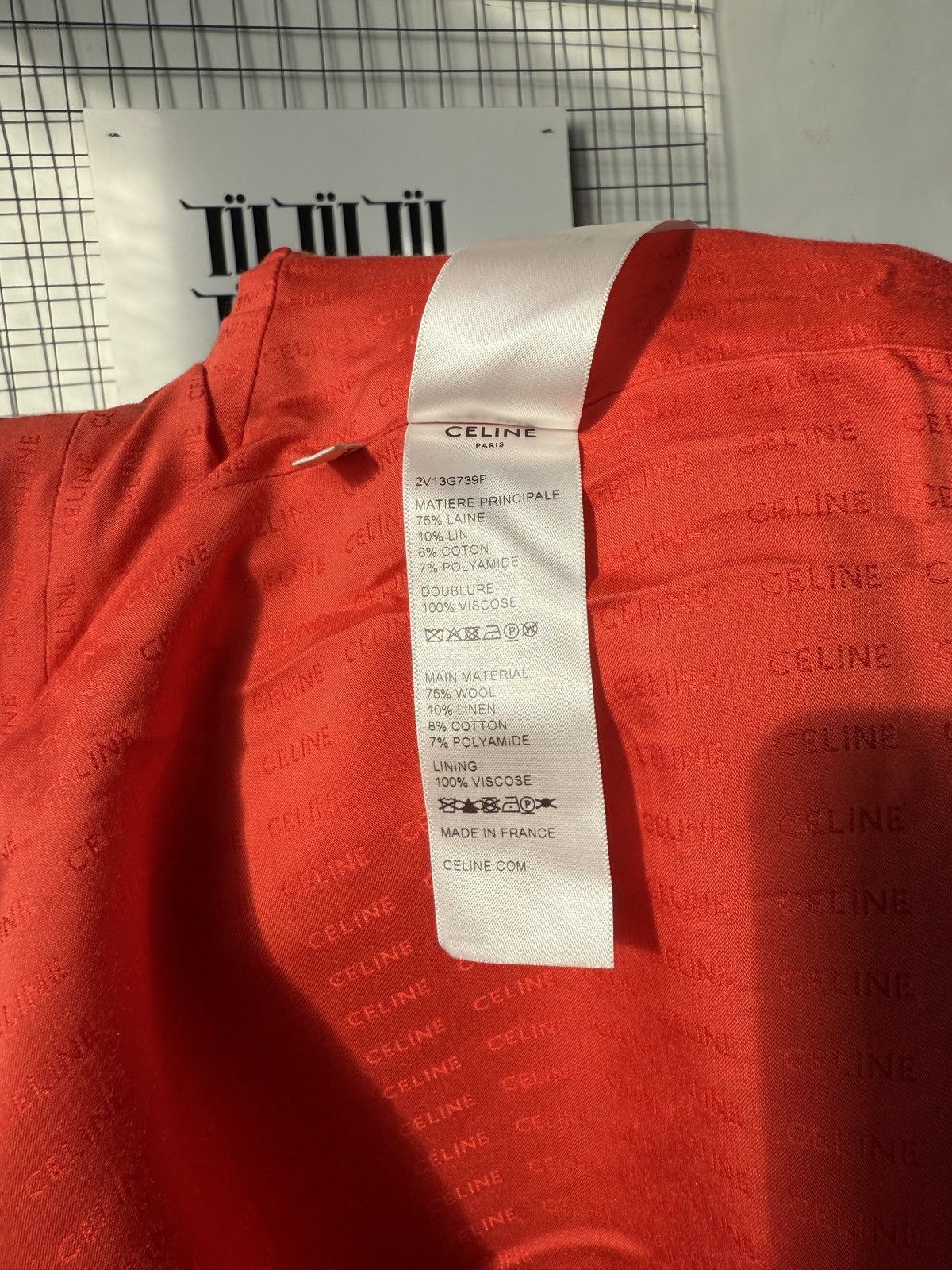 Celine Celine Chasseur Tweed Evening Wool Jacket Red Gold Buttoned Size M / US 6-8 / IT 42-44 - 21 Thumbnail