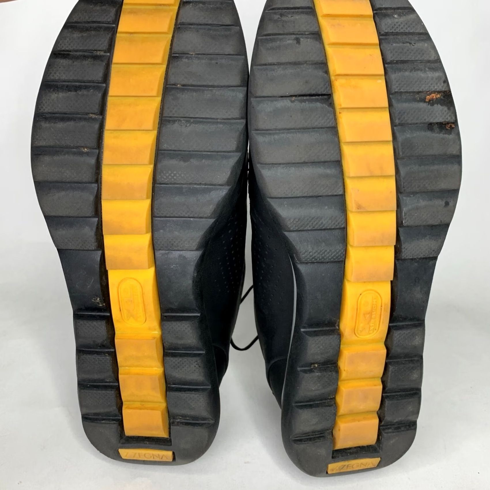 Ermenegildo Zegna Zegna Sneakers Men 7 Black Low Top Perforated Rubber Sole Casual Athletic Leather Upper Rubber Outsole Mens Shoes Size US M / EU 48-50 / 2 - 6 Thumbnail