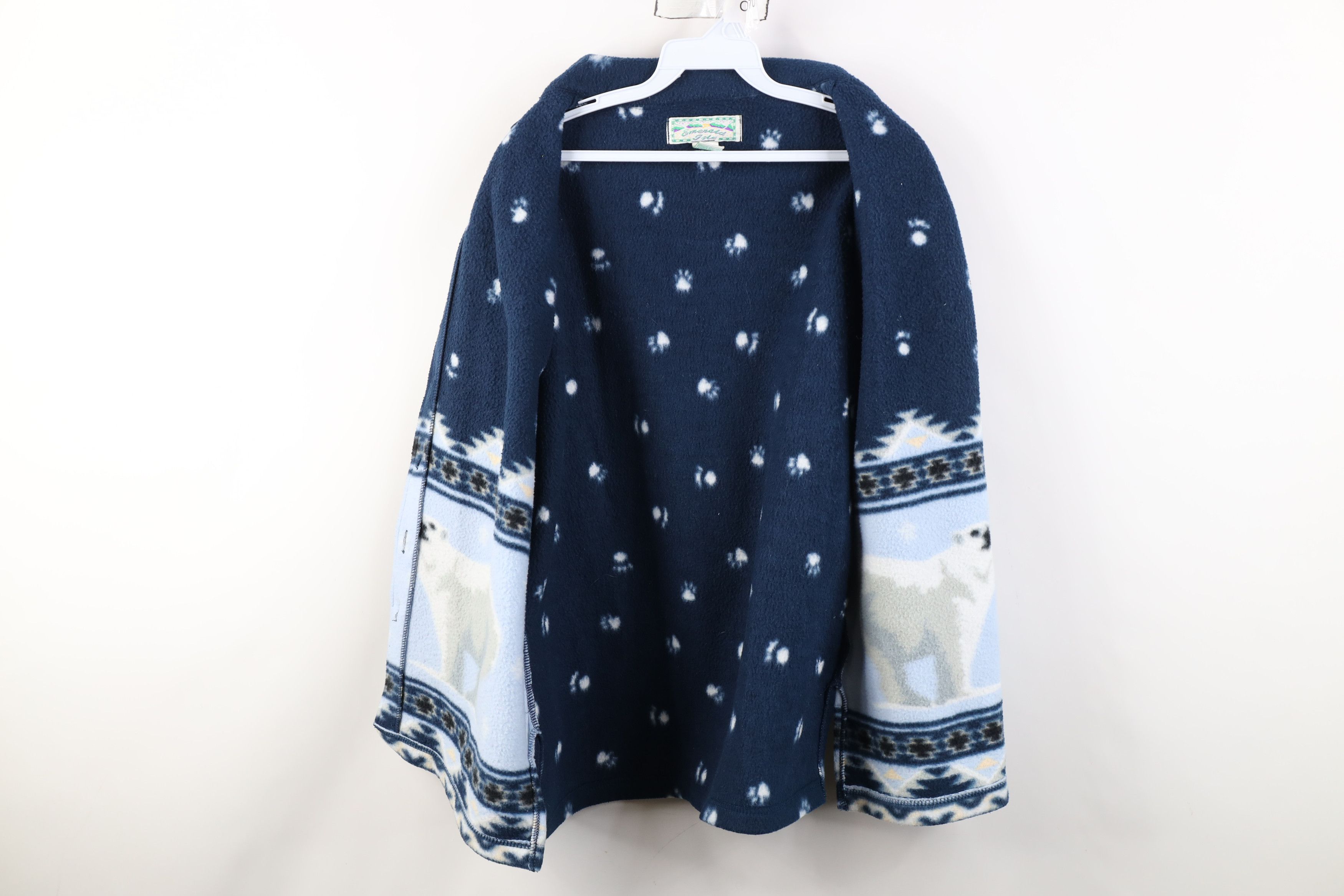 Vintage Vintage 90s Southwestern Polar Bear All Over Shirt Jacket Size M / US 6-8 / IT 42-44 - 9 Thumbnail