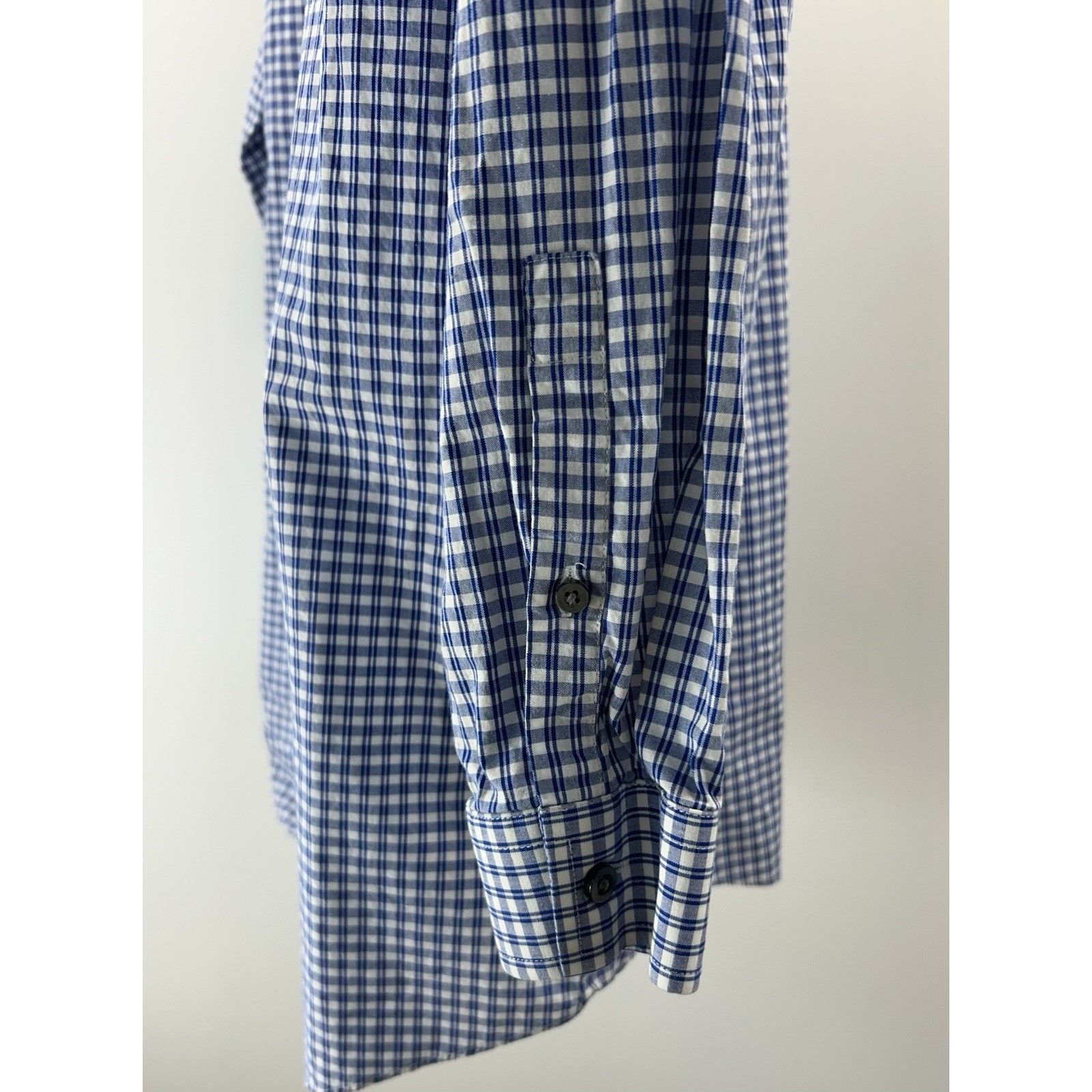 J Ferrar J Ferrar Blue Check Plaid Button Down Mens Shirt L 32-33 Size US L / EU 52-54 / 3 - 3 Thumbnail
