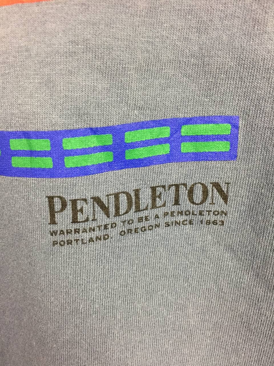 Pendleton Vtg Pendleton Woolen Mills Big Logo Made In Japan Tee Size US S / EU 44-46 / 1 - 5 Thumbnail