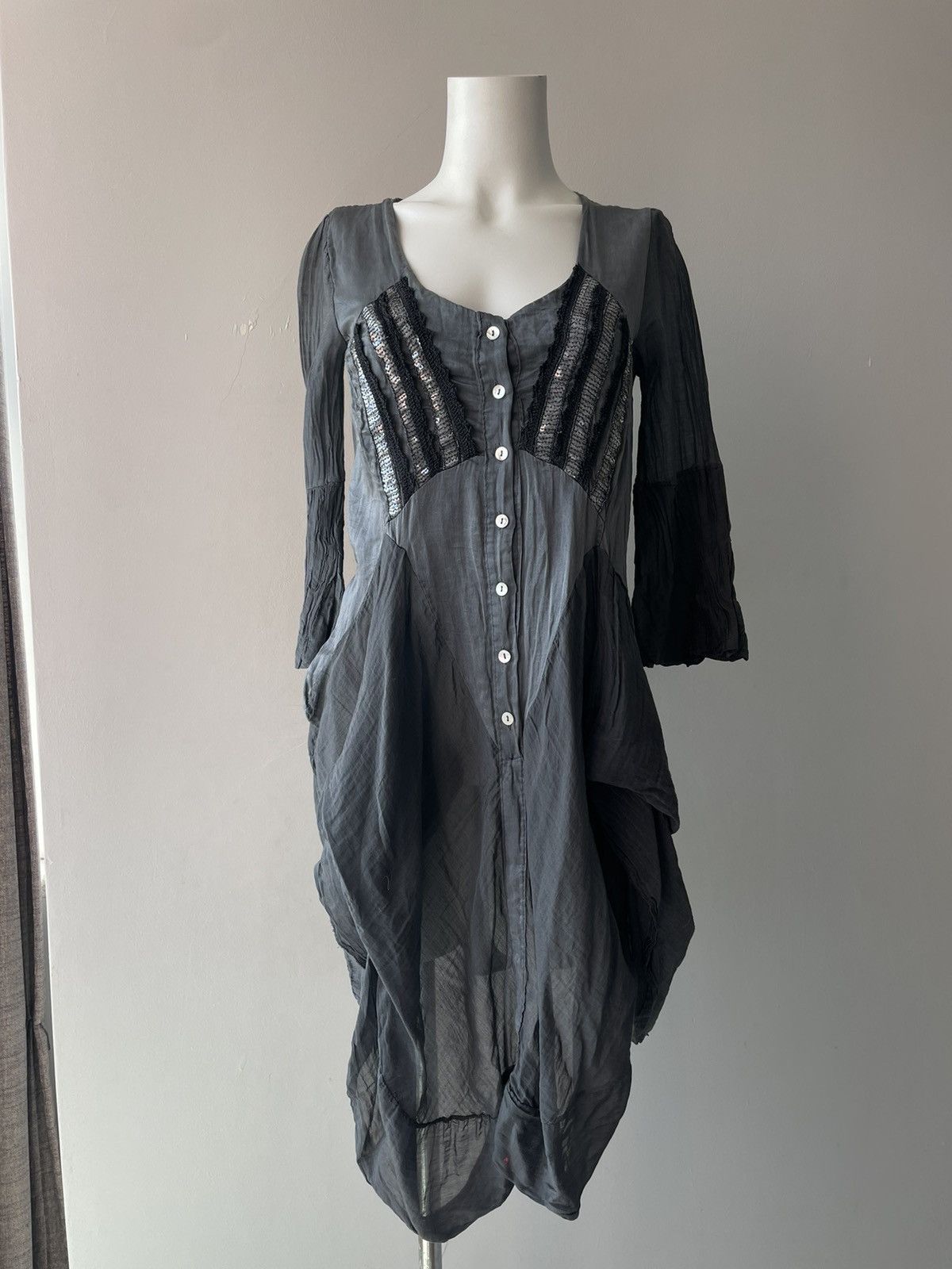 Vintage Italian silk dress Size S / US 4 / IT 40 - 4 Thumbnail
