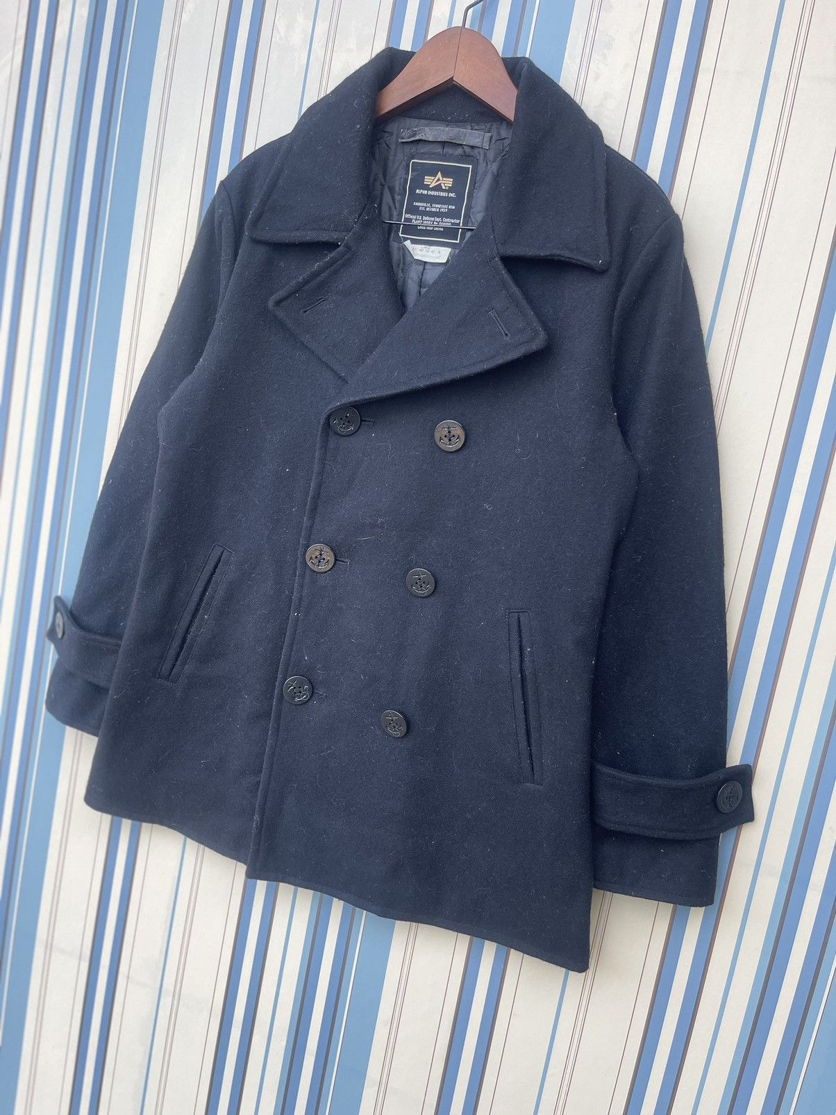 Alpha Industries Alpha Industries Inc Wool Peacoat Jacket Size US S / EU 44-46 / 1 - 10 Thumbnail