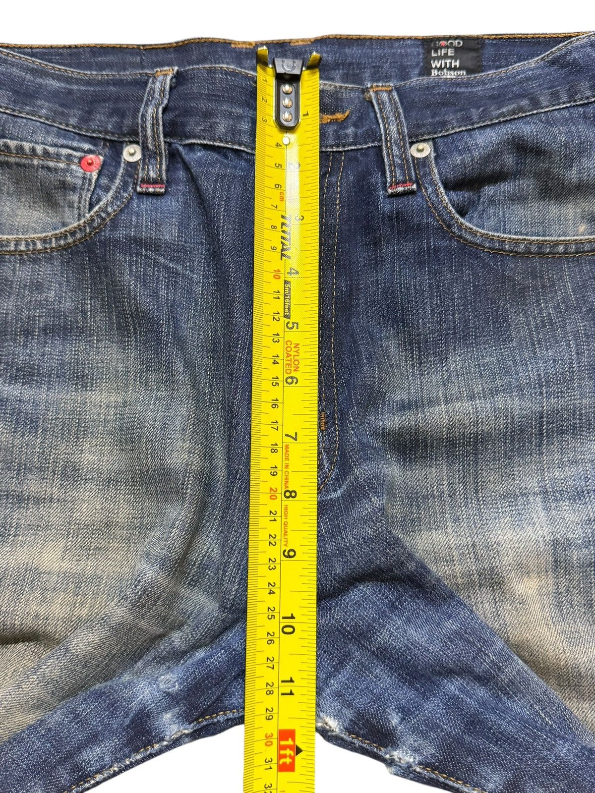 Japanese Brand Vintage Y2K Japan Brand Mud Wash Faded Wide Leg Straight Fit Size US 29 - 13 Thumbnail