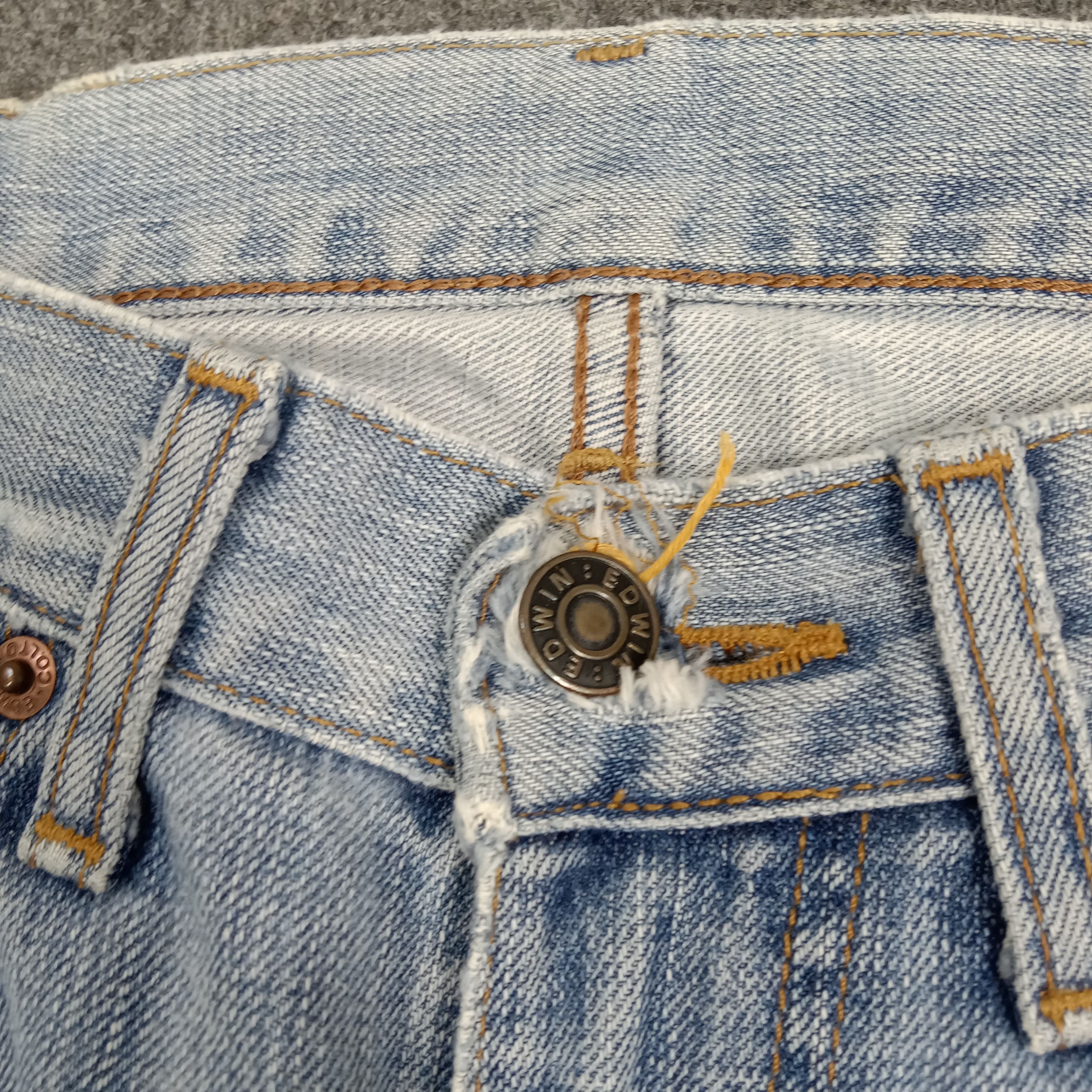 Edwin Edwin 503 Distressed Style Denim C272N24 Size US 29 - 4 Thumbnail