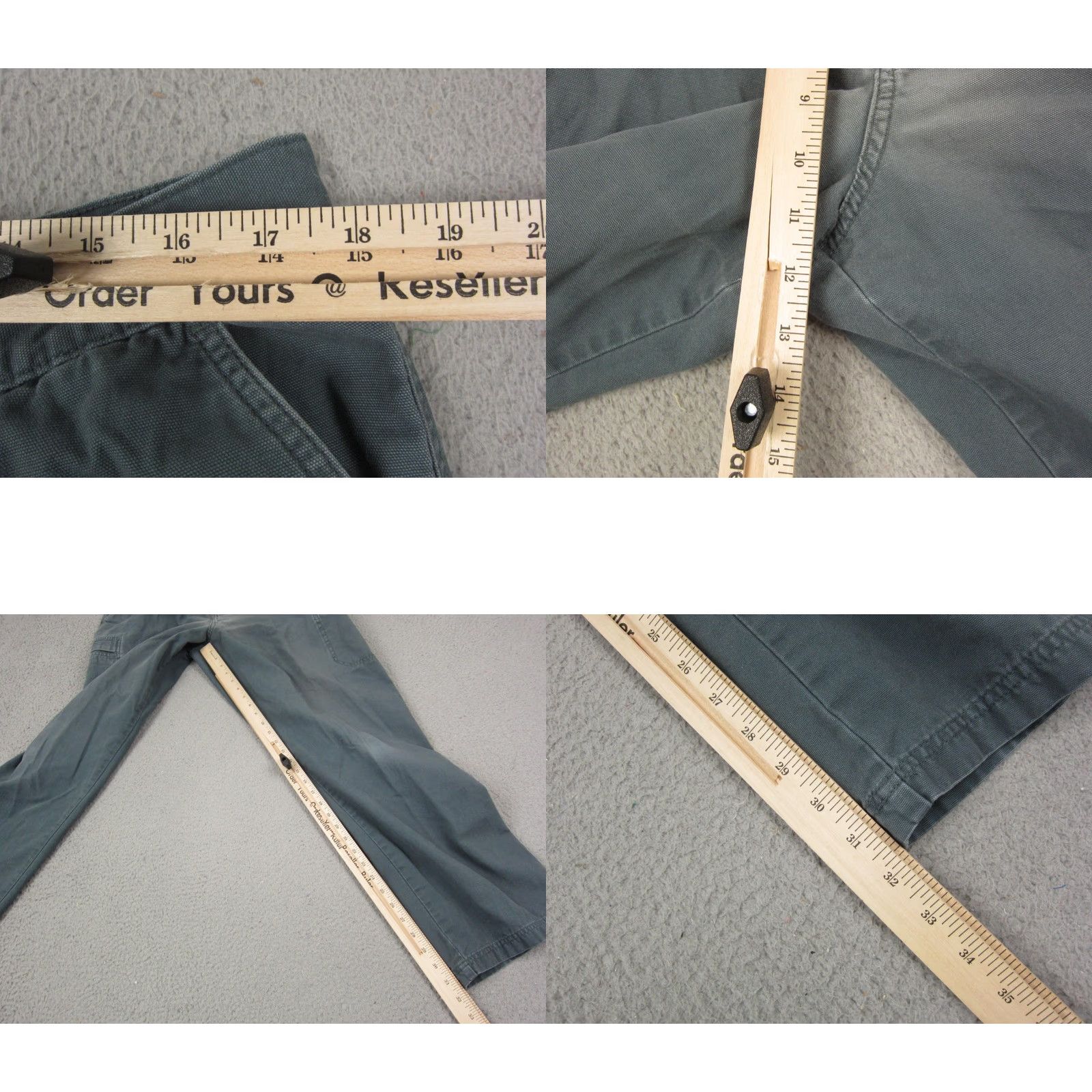 Vintage VINTAGE L.L. Bean Pants Mens 40x34 Cargo Cotton Canvas Gray Relaxed Straight Casual Workwear City Size US 40 / EU 56 - 8 Thumbnail
