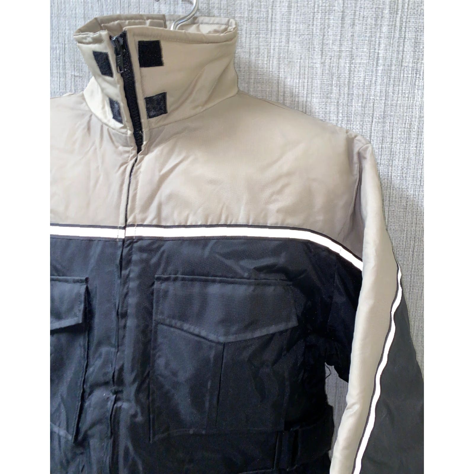 Vintage VINTAGE Spartan Jacket Full Zip Mens XL Black/Beige Quilt Lined Size XL Size US XL / EU 56 / 4 - 2 Thumbnail