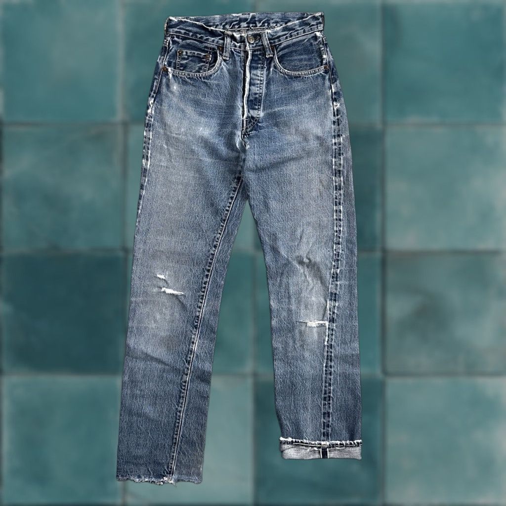 Levi’s501 Levi's × Vintage 50s Levis 504ZXX Big E Selvedge USA Hidden Rivets