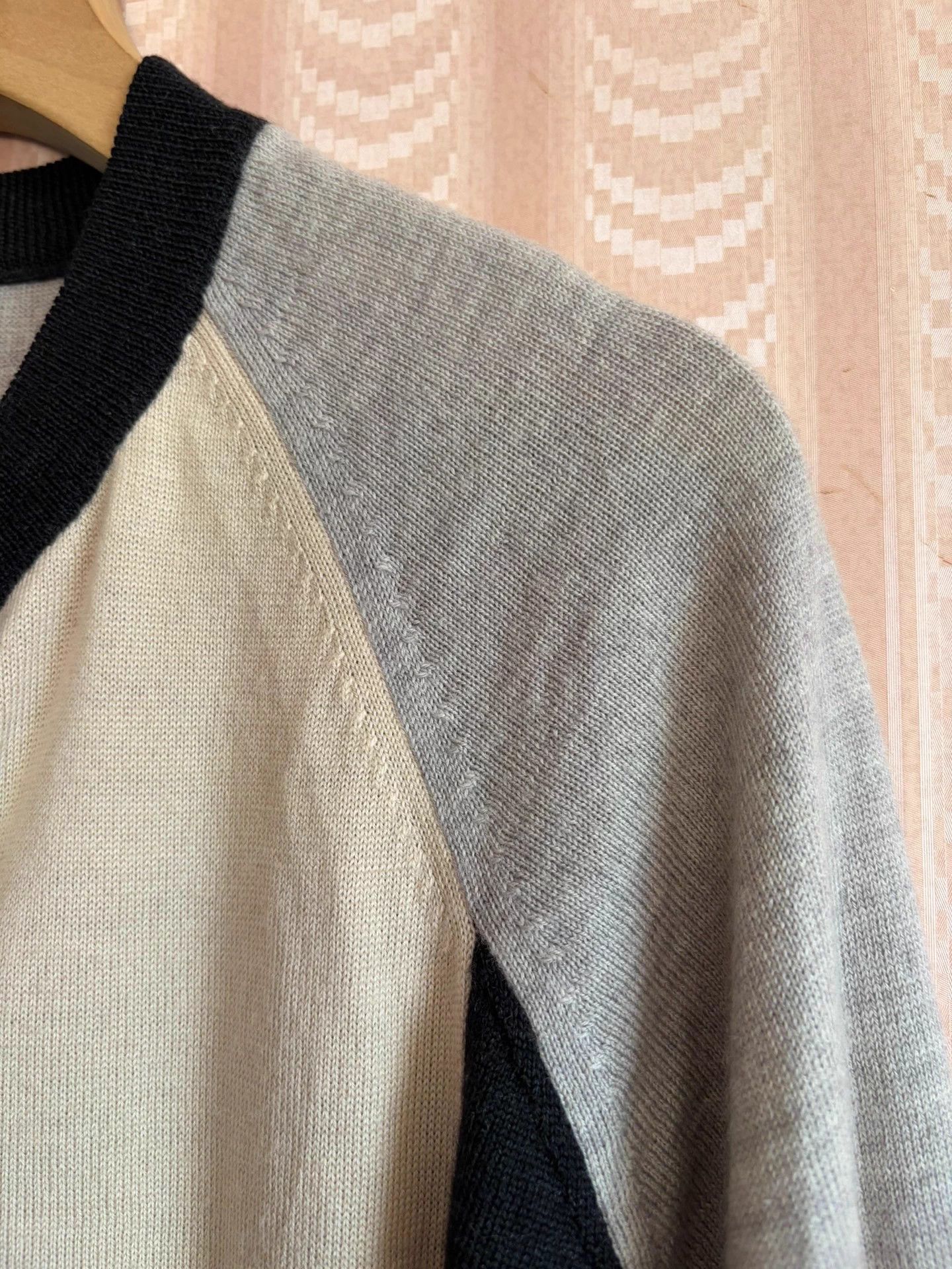 MM6 MM6 Maison Margiela 2013 colorblocked belted wool cardigan Size ONE SIZE - 7 Thumbnail
