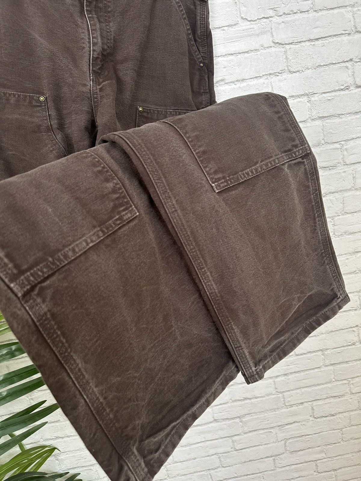 Carhartt (34x31) FADED TO PERFECTION Carhartt Double Knee Pants Size US 34 / EU 50 - 5 Thumbnail