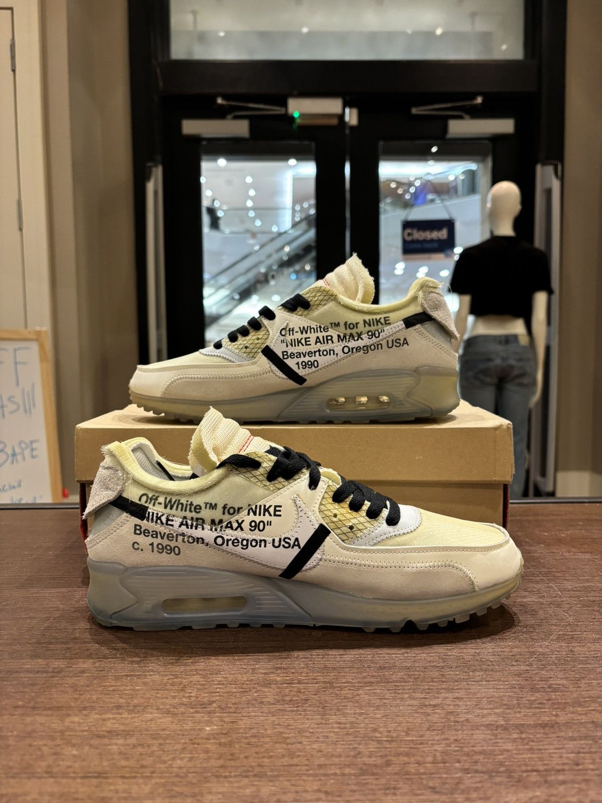 Nike × Off-White Nike Air Max 90 Off-White Size US 9 / EU 42 - 2 Thumbnail