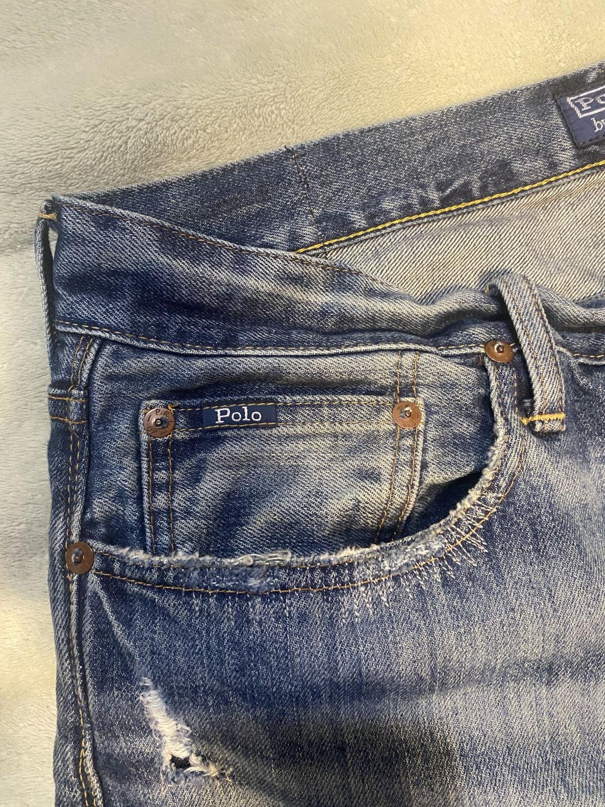 Polo Ralph Lauren vintage Polo Ralph Lauren distressed demin Size US 34 / EU 50 - 4 Thumbnail