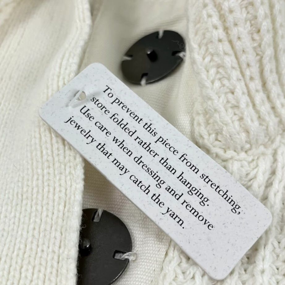 Soft Surroundings Soft Surroundings Sweater Womens Small White Rib-Knit Pullover High Neck Long Sleeve Casual Classic Size S / US 4 / IT 40 - 6 Thumbnail