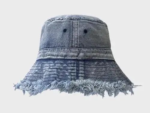 Other Utility grunge washed denim frayed bucket hat Size ONE SIZE - 3 Thumbnail