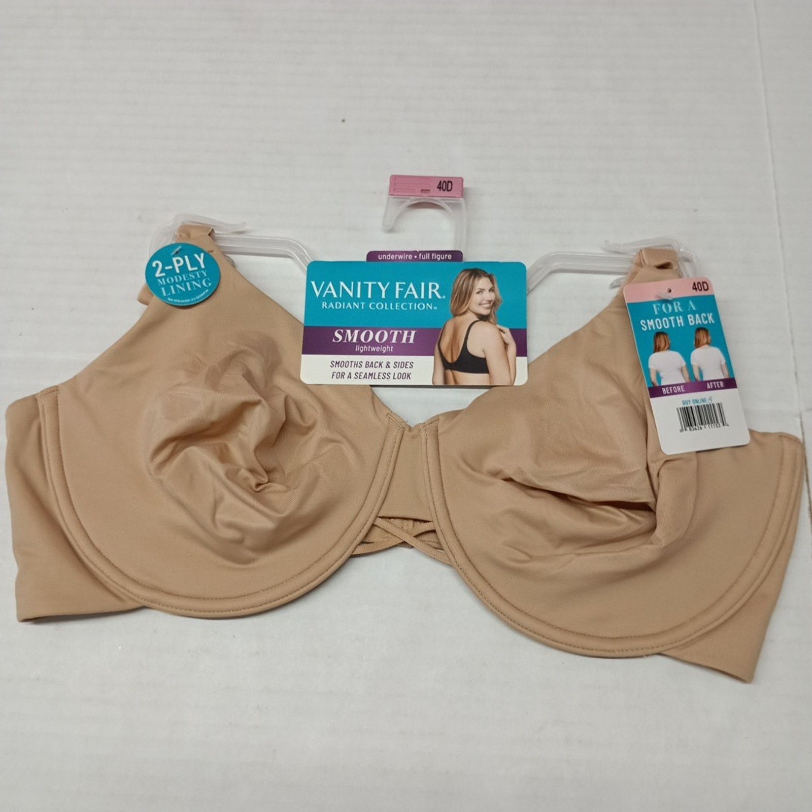 Other Vanity Fair Radiant Women's Underwire Bra 40D Honey Beige Size ONE SIZE - 1 Thumbnail