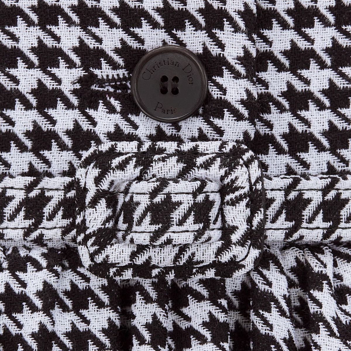 Dior o1bcso1str0225 Dress with Puff Sleeves in Black/White Size L / US 10 / IT 46 - 3 Thumbnail