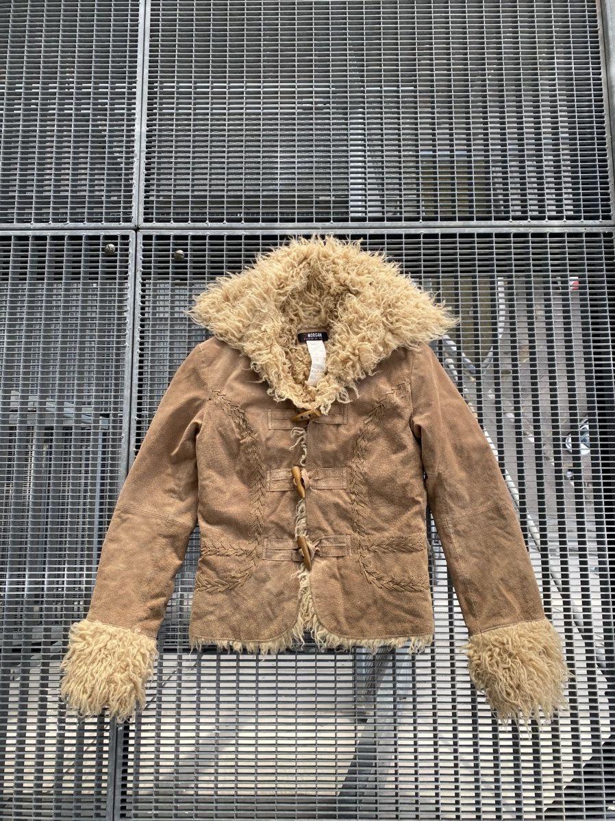 Morgan De Toi Morgan De Toi Fur Pig Leather Wooden Lockers Jacket Size S / US 4 / IT 40 - 1 Thumbnail