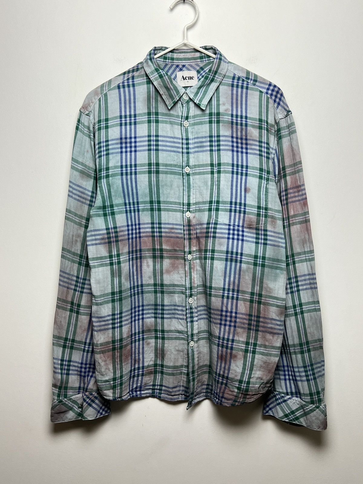 Acne Studios acne vintage travis plaid shirt tie dye y2k Size US M / EU 48-50 / 2 - 2 Thumbnail