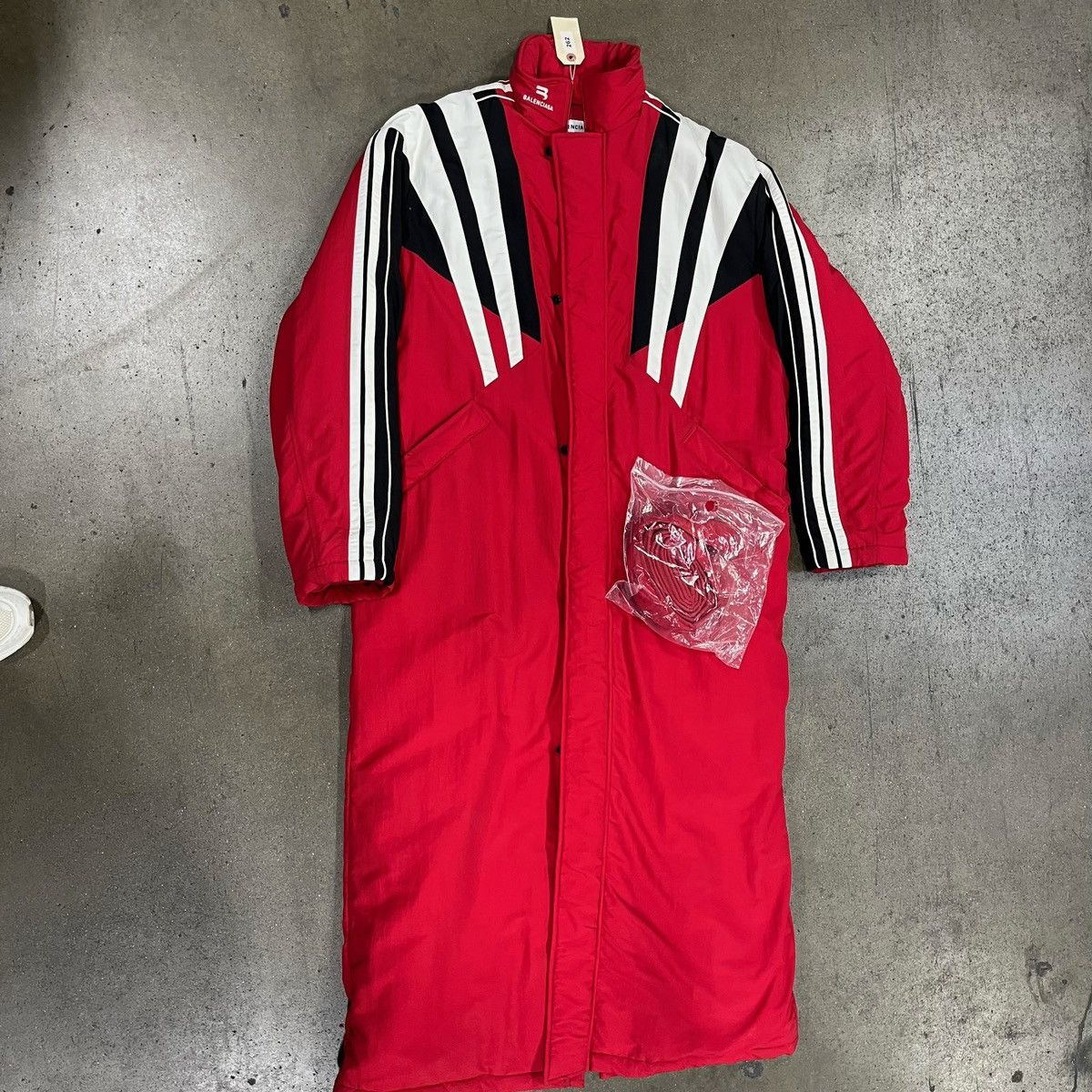 image of Balenciaga Unisex Parka in Red, Men's (Size Medium)