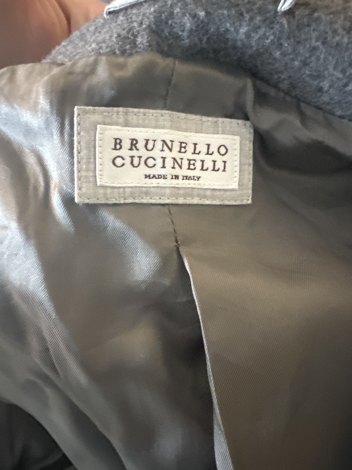 Brunello Cucinelli NWT-Brunello Cucinelli Gray Overcoat Button Closure Size 50 Size US L / EU 52-54 / 3 - 11 Thumbnail