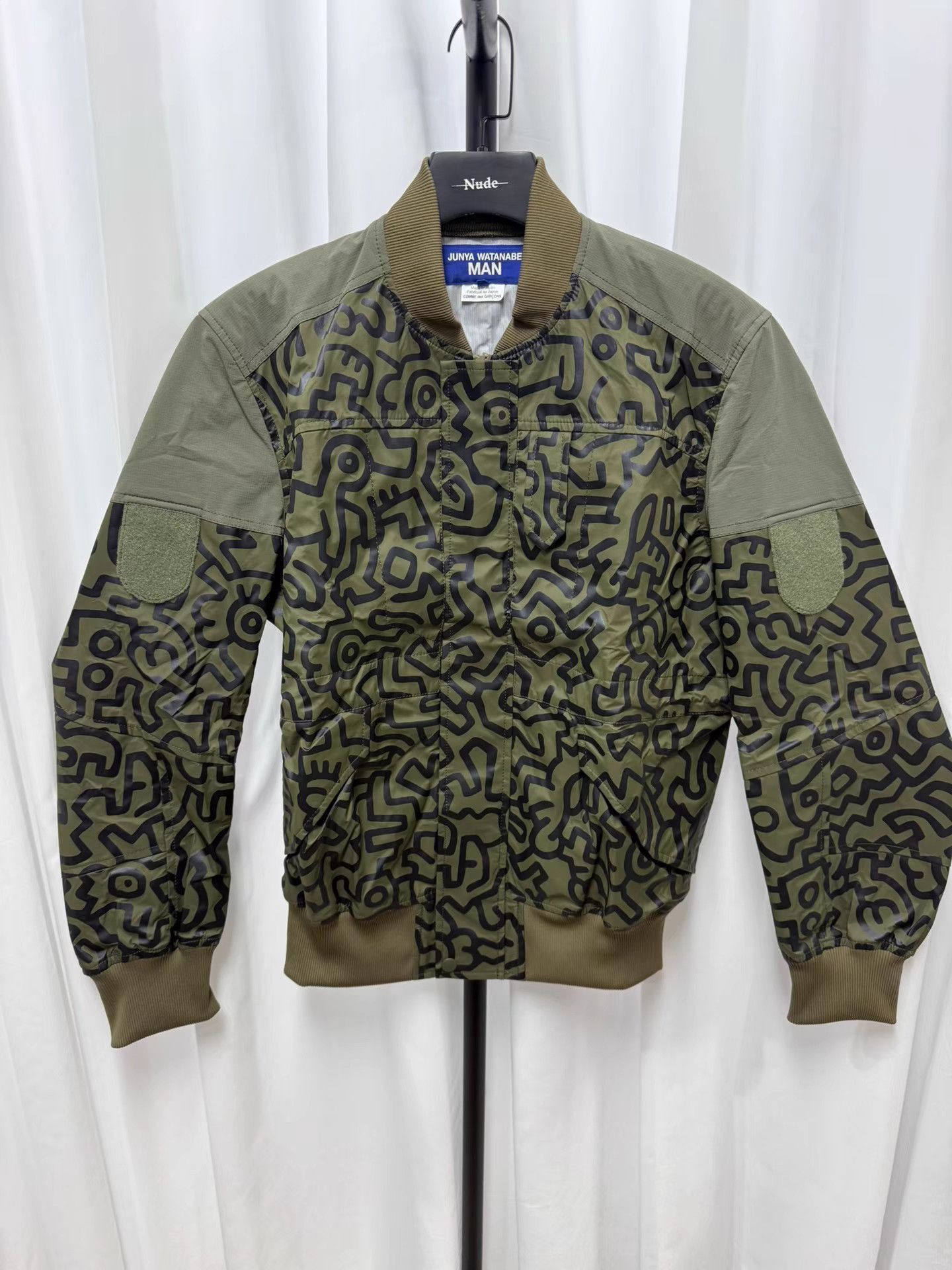 Junya Watanabe Green Abstract Pattern Bomber Jacket Size S Size US S / EU 44-46 / 1 - 1 Thumbnail