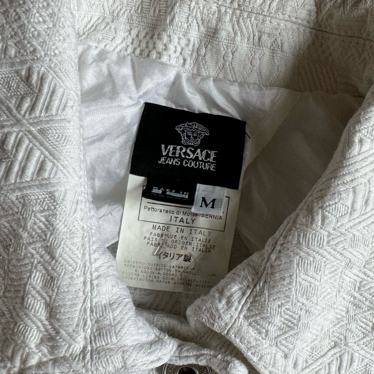 Versace × Versace Jeans Couture × Vintage Vintage Versace Jeans Couture Women’s Jacket White M 90s Size M / US 6-8 / IT 42-44 - 5 Thumbnail