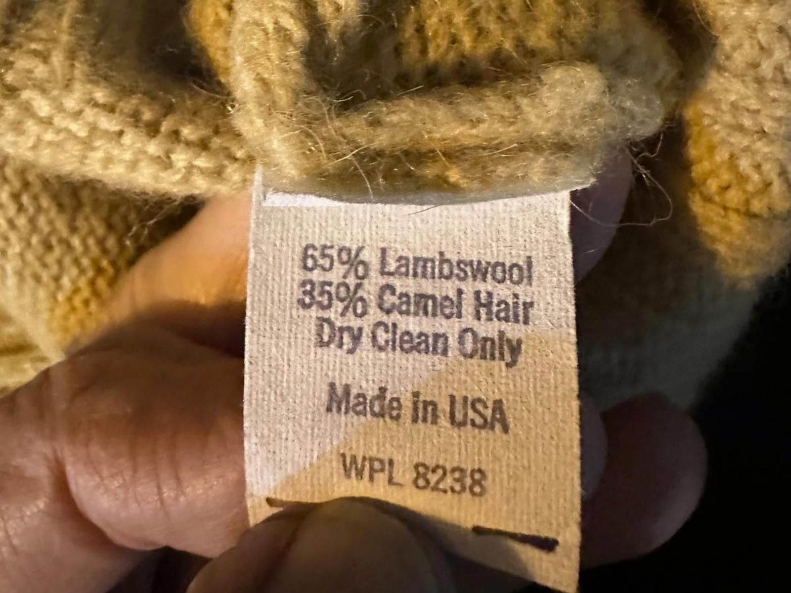 L.L. Bean Vintage L.L. Bean Camel Hair & Lambswool Sweater Vest USA Size US M / EU 48-50 / 2 - 4 Thumbnail