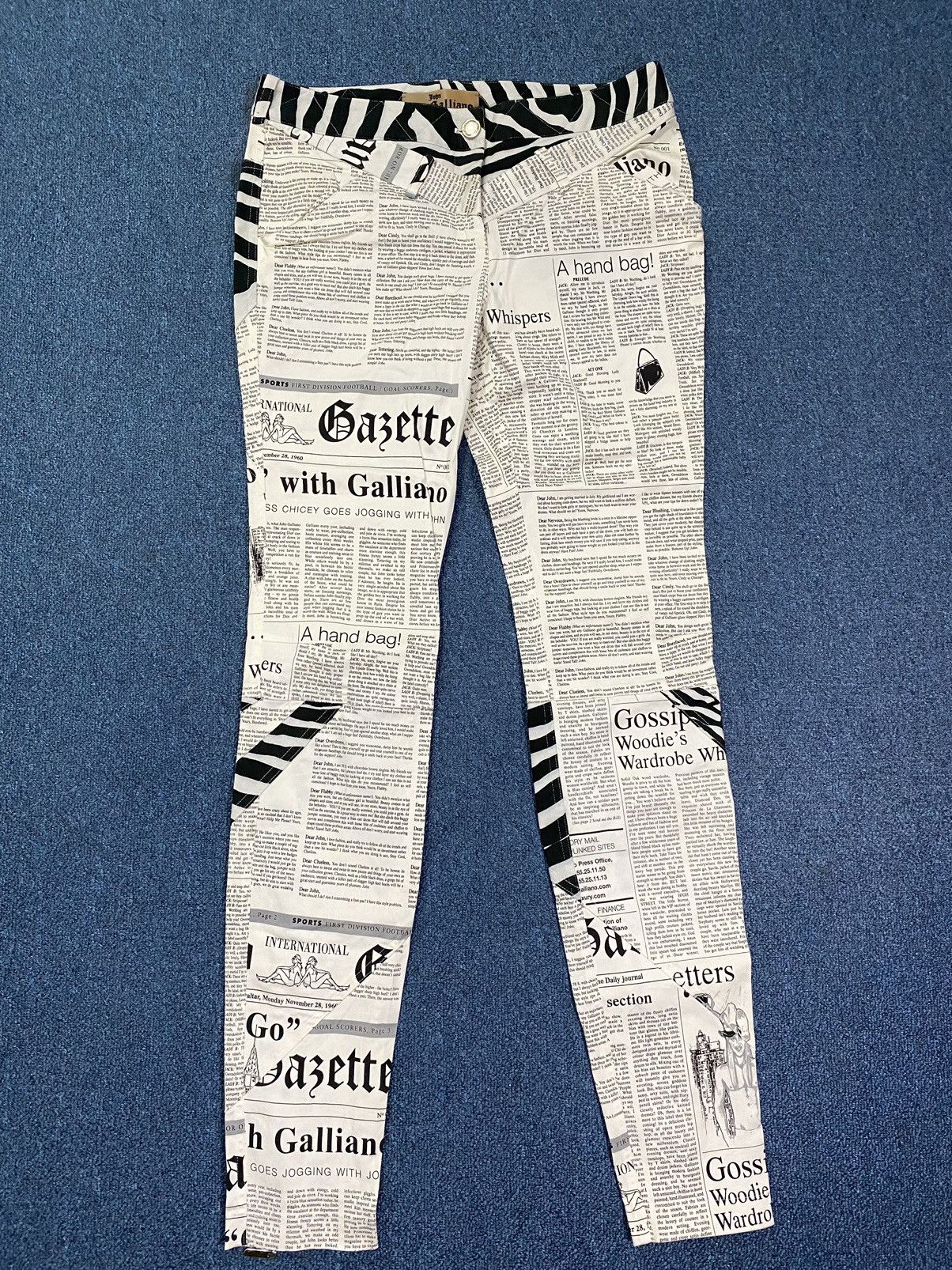 John Galliano John Galliano (Archive) News Paper Pants Size 27" / US 4 / IT 40 - 2 Thumbnail