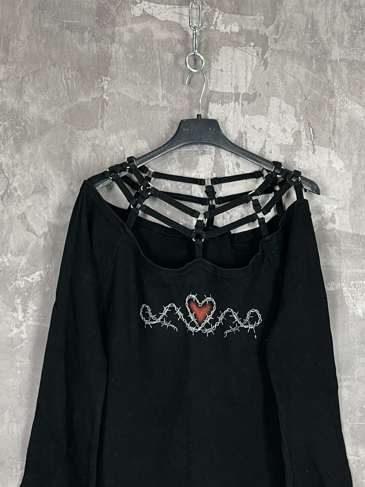 Affliction × Ed Hardy × Vintage Crazy Y2K Opium Affliction style Thermal LongSleeve Size M / US 6-8 / IT 42-44 - 2 Thumbnail