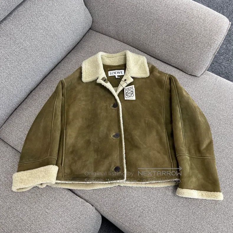 Loewe Loewe Fur and leather combination jacket Size 4XL / US 24-26 - 1 Thumbnail