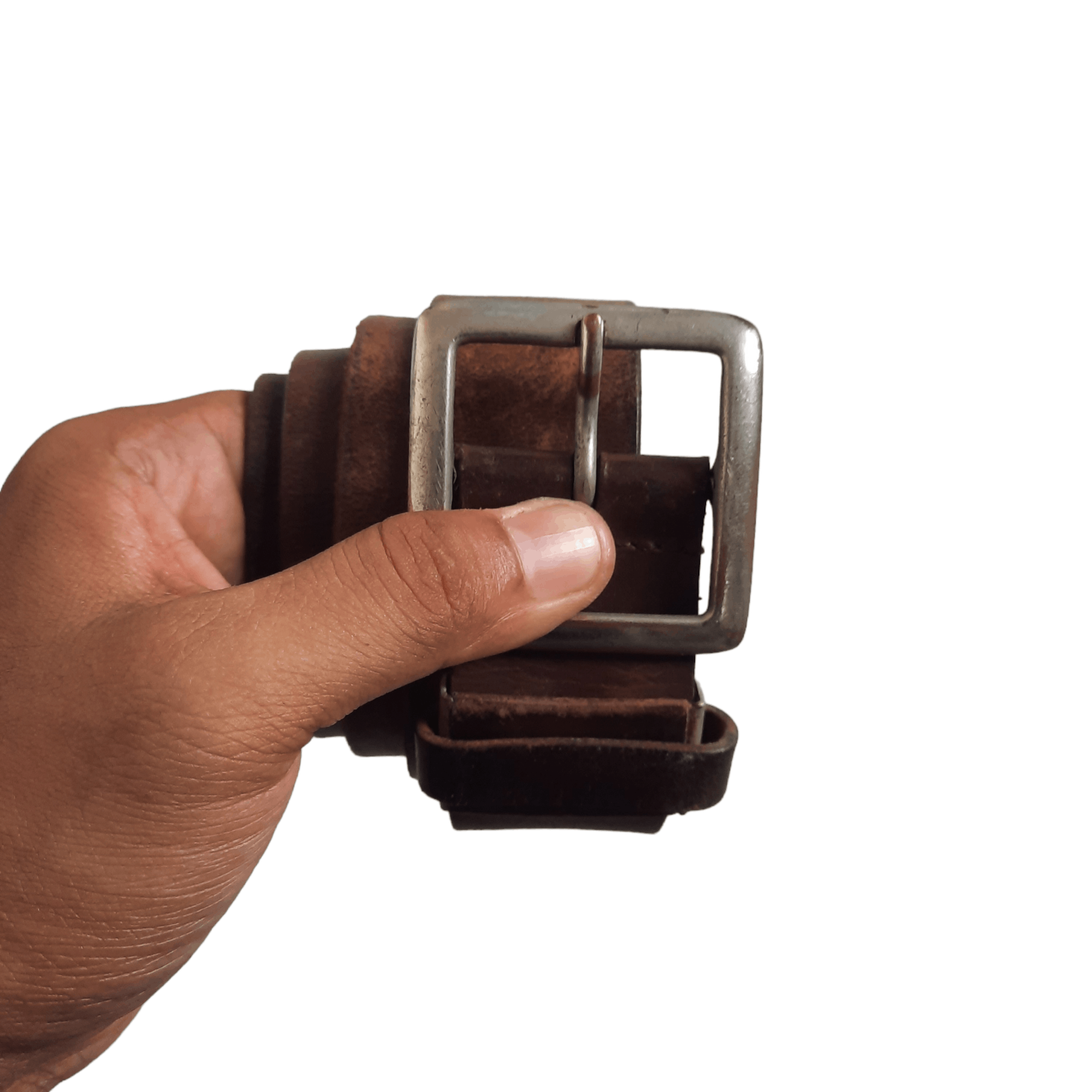image of Archival Clothing x Edwin Vintage Edwin Garrison Leather Belt, Men's