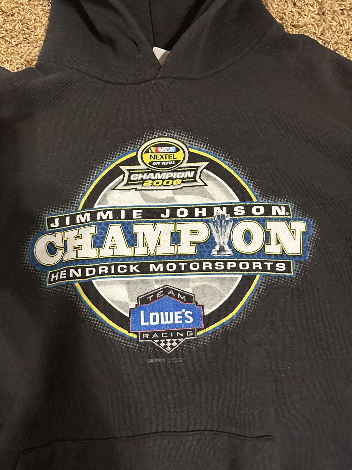Chase Authentics NASCAR Jimmie Johnson hendrick 2006 champion hoodie black L Size US L / EU 52-54 / 3 - 3 Thumbnail