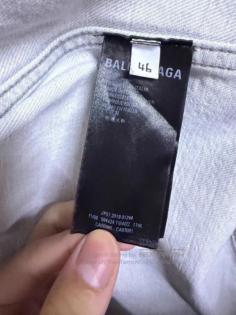 Balenciaga Balenciaga Denim Jacket Size US S / EU 44-46 / 1 - 4 Thumbnail