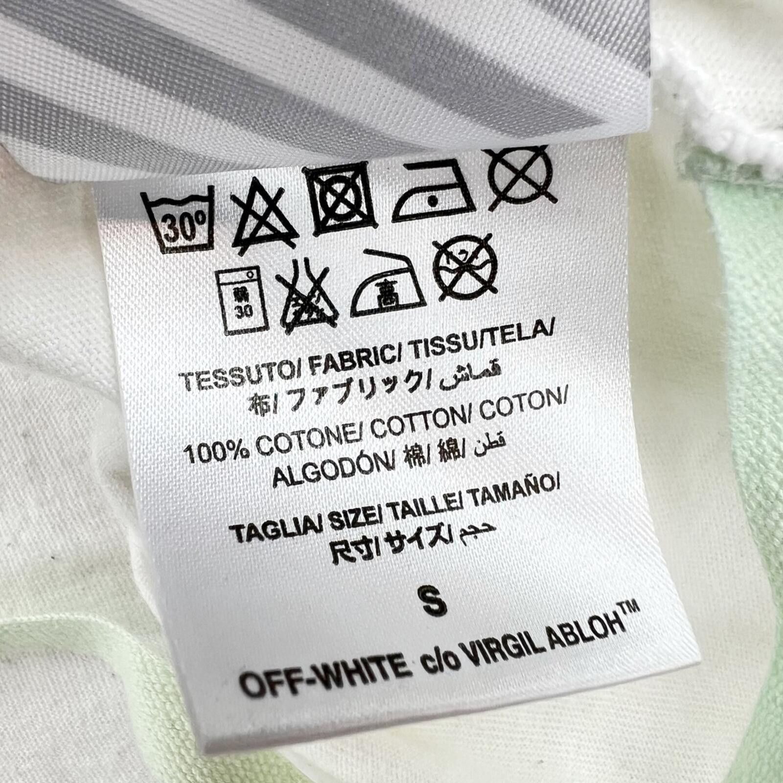 Off-White Off-White Spray Diagonal White T Shirt Size US S / EU 44-46 / 1 - 5 Thumbnail