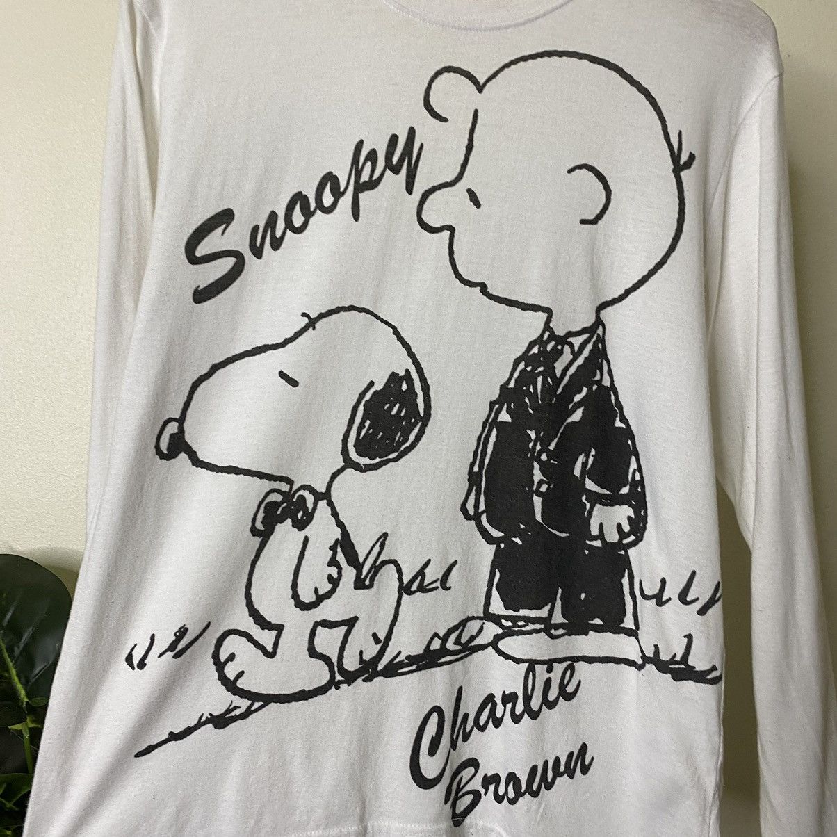 Cartoon Network × Peanuts × Vintage Vintage Snoopy Charlie Brown Big Graphic LS T Shirt Size US M / EU 48-50 / 2 - 2 Thumbnail