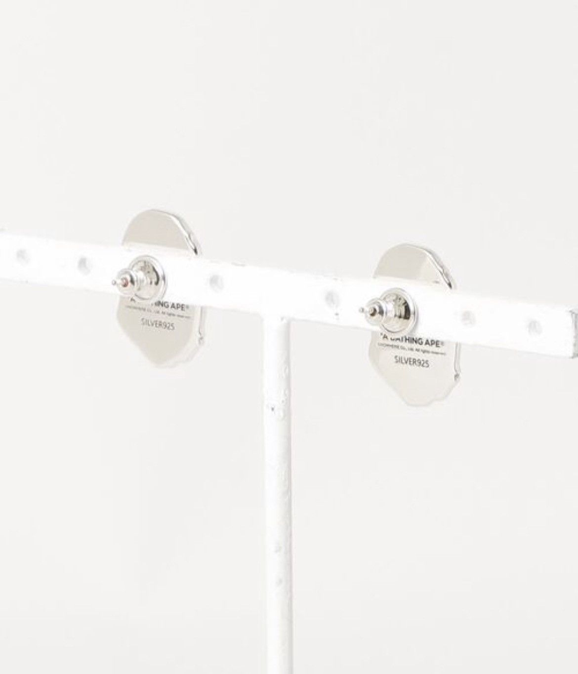 Bape Bape APE HEAD SILVER EARRINGS Pierce SV925 Size ONE SIZE - 4 Thumbnail