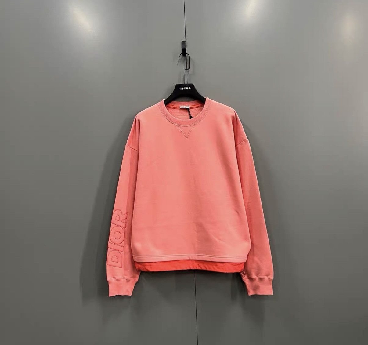 Dior Dior Baby Pink Spliced Drawstring Sweatshirt J41 Size XXL / US 16-18 / IT 52-54 - 1 Thumbnail