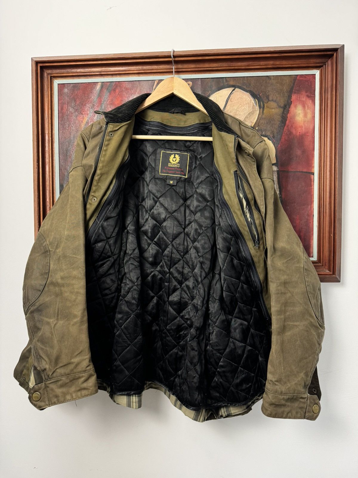 Belstaff Belstaff waxed jacket vintage casual distressed olive rare Size US M / EU 48-50 / 2 - 3 Thumbnail