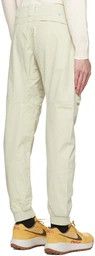 C.P. Company o1y1224 Logo Cargo Pant in Ivory Size US 34 / EU 50 - 3 Thumbnail