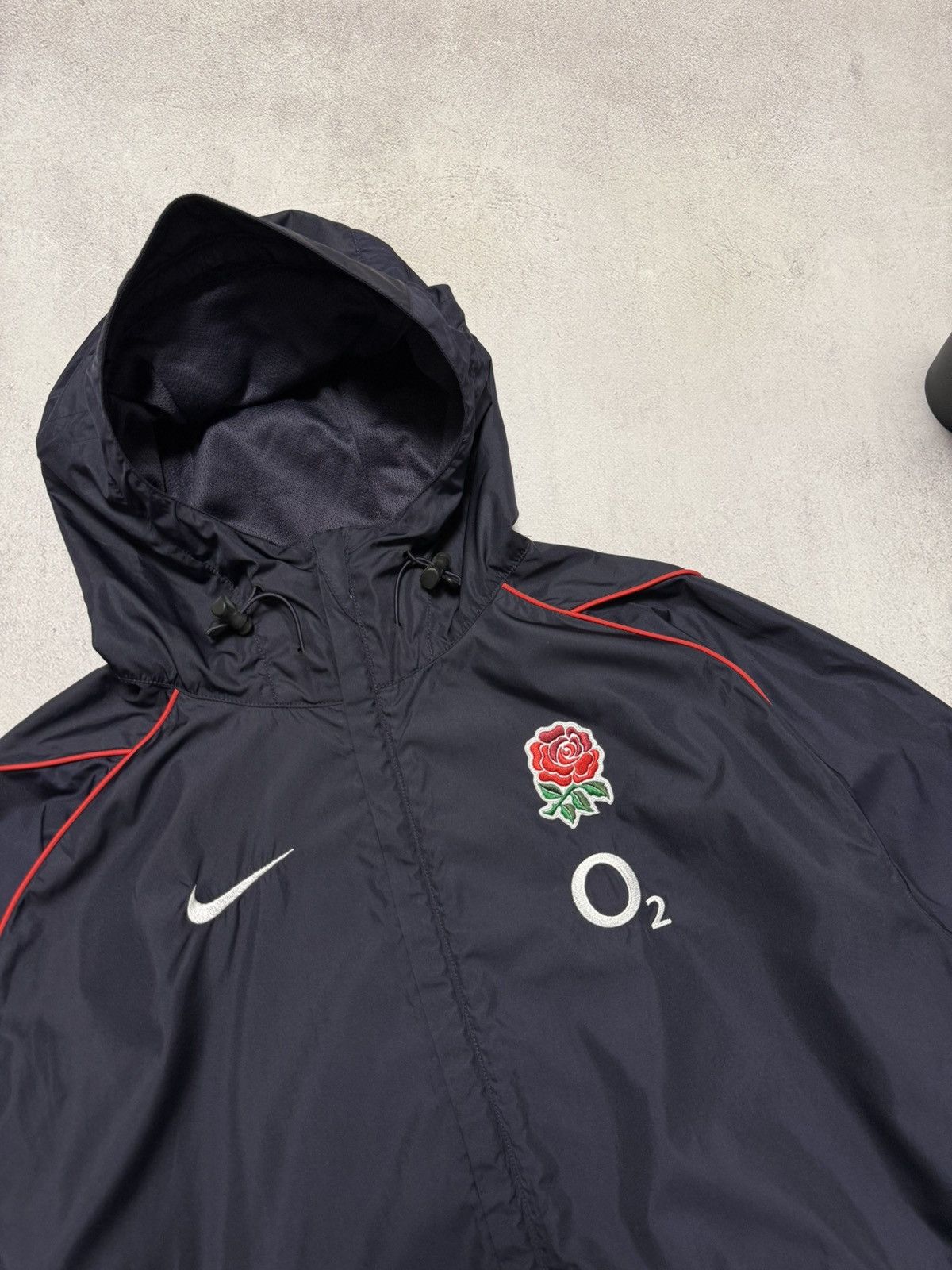 Nike × Vintage Vintage Nike England Rugby Jacket Nylon Windbreaker 90s Size US L / EU 52-54 / 3 - 2 Thumbnail
