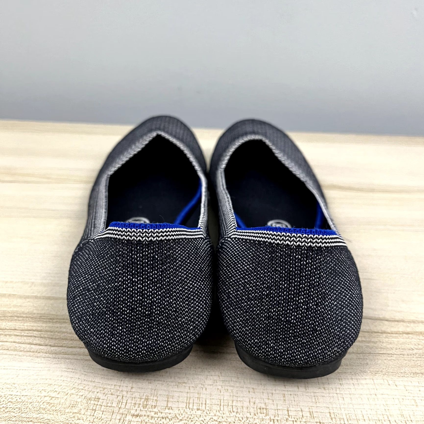 Vintage ROTHYS Ballet Flat Women Size 8.5 Two Tone Gray Round Toe Slip On Career Office Shoes Women Size US 5 / IT 35 - 7 Thumbnail