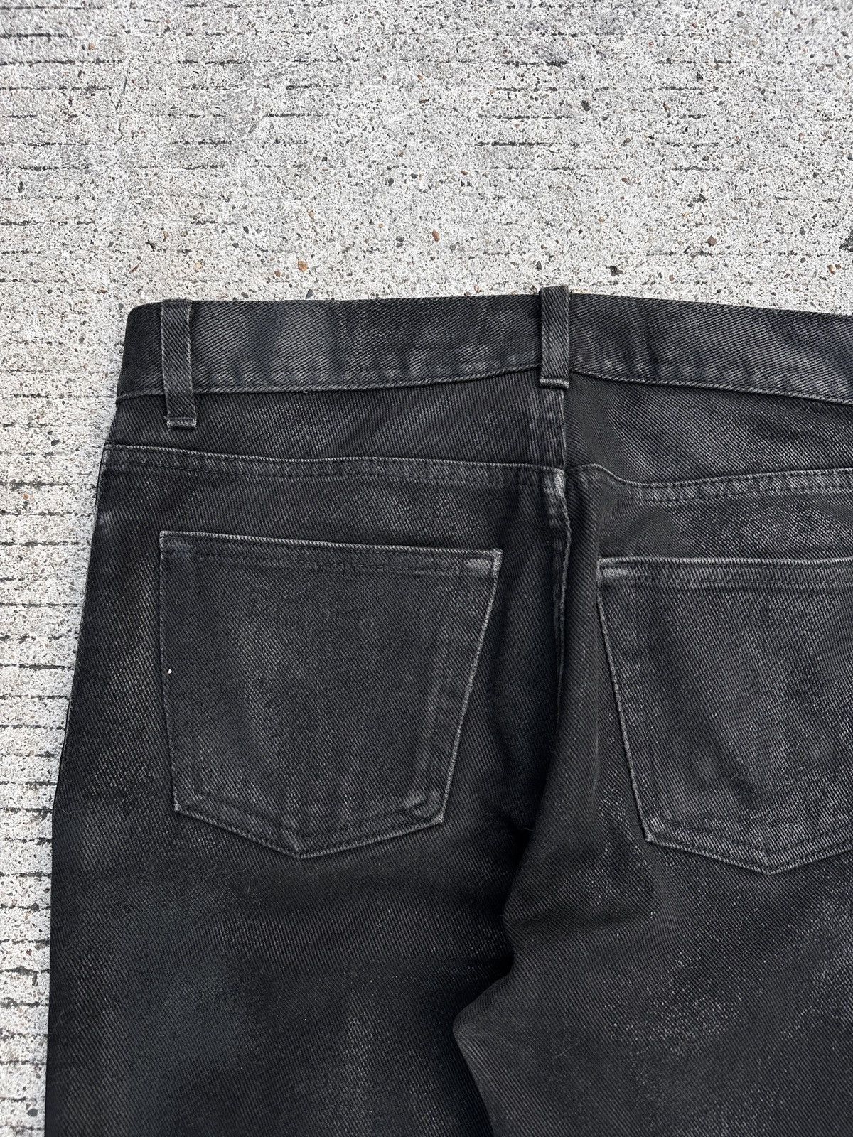 Helmut Lang Helmut Lang 1999 Coated Black Waxed Denim Classic Cut Size US 31 - 14 Thumbnail