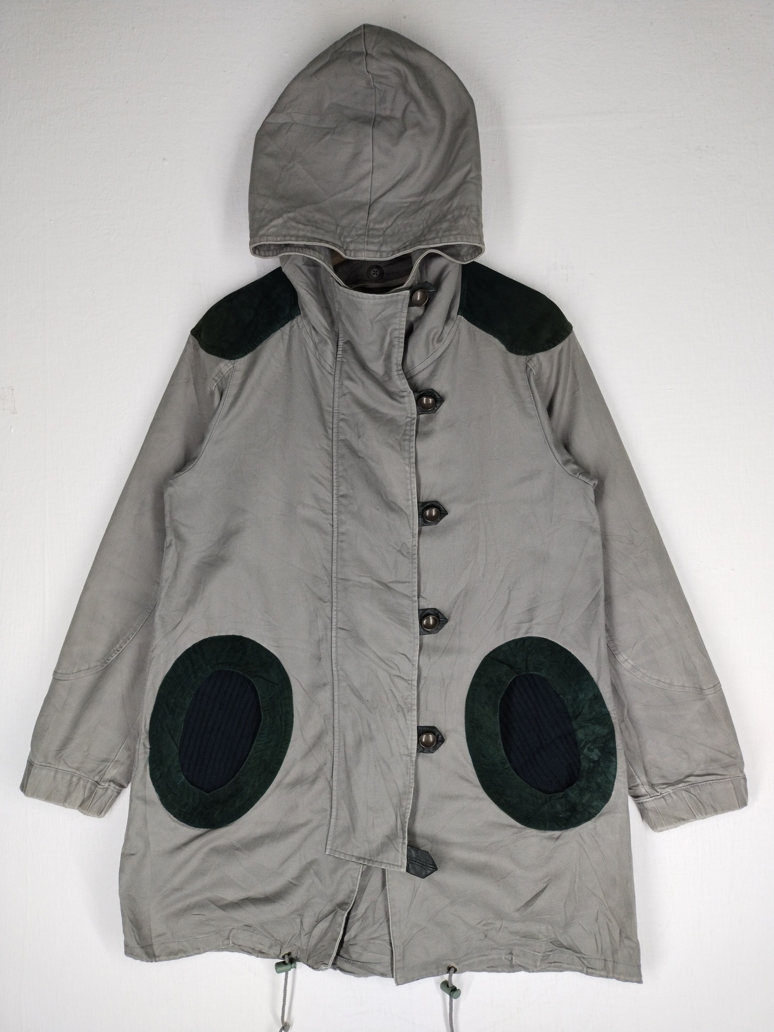 ISSEY MIYAKE IS (IS) Sports Nylon cotton Tsumori Chisato Gathered Hooded coat IS-11-FA006 Ivory M main image 0