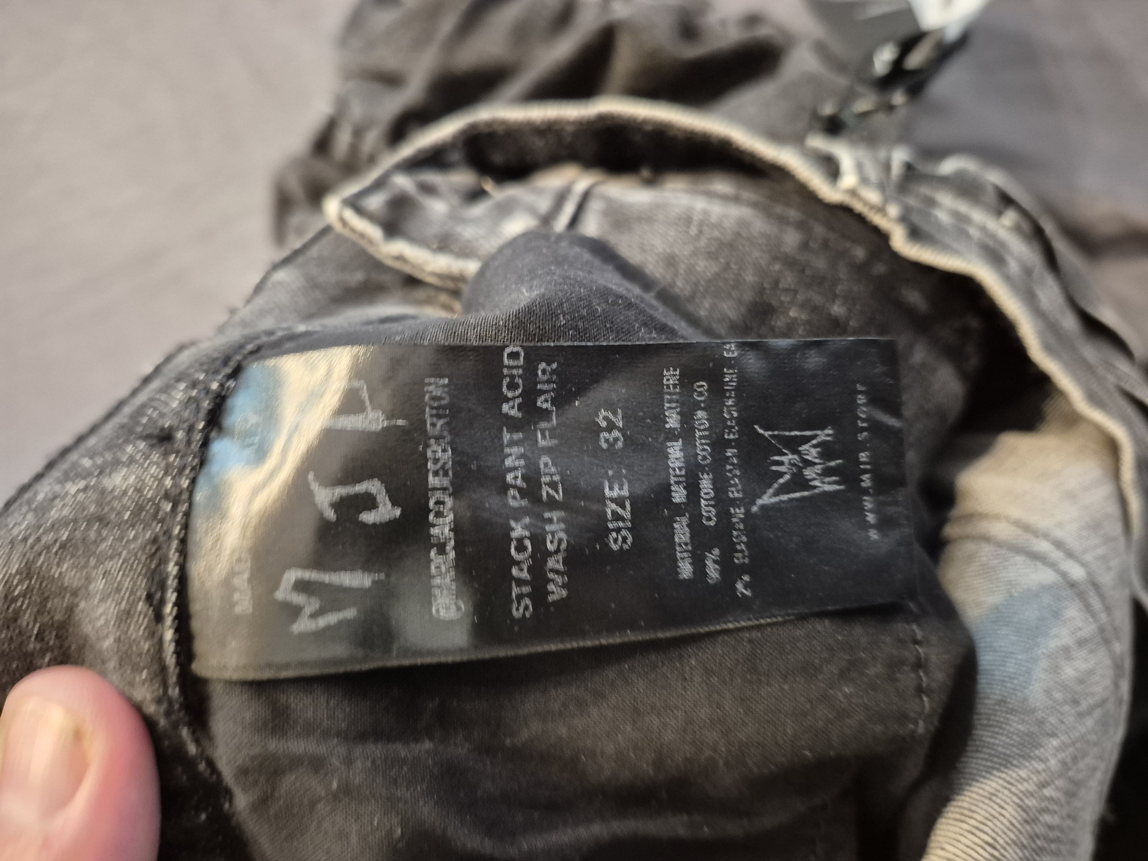 Marc Jacques Burton MJB Marc Jacques Burton Black Stack Acid Wash Jeans Size US 32 / EU 48 - 7 Thumbnail